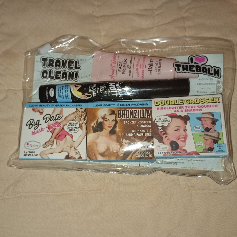 TheBalm clean and green travel kit
